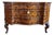 Baroque Inlaid Walnut and Burl Wood Commode with Serpentine Front and Cabriole Legs, 1780s For Sale