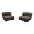 Stendig, Low Slipper Chairs, Gray Boucle, Painted Wood, Switzerland, 1960s For Sale