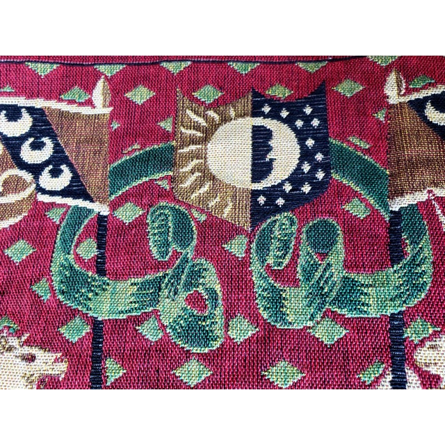 Late 20th C. Vintage French "The Lady and the Unicorn" Woven Tapestry Runner For Sale - Image 10 of 17