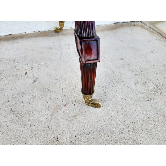 English Console Table Charles X Style Rolling For Sale - Image 11 of 12