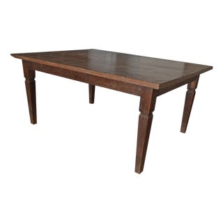 Andrianna Shamaris Vintage Raffles Teak Wood Dining Table For Sale