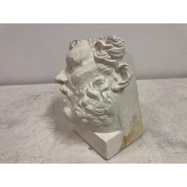 Sculpture Materials Plaster Model of a Classical Male Head, 1970s For Sale - Image 7 of 8
