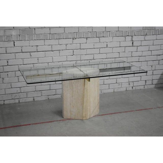 Travertine Base Table from Artedi For Sale - Image 9 of 9