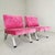 Set of Vintage Armchairs in Fuchsia Velvet, 1960s, in Restored conditions. Designed 1960 to 1969