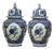 Pair of Mid-Century Dutch Delft Blue and White Faience Ginger Jars For Sale