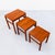 Restored 1960s Danish Mid Century Modern Teak Floating Top Nesting Tables For Sale - Image 9 of 10