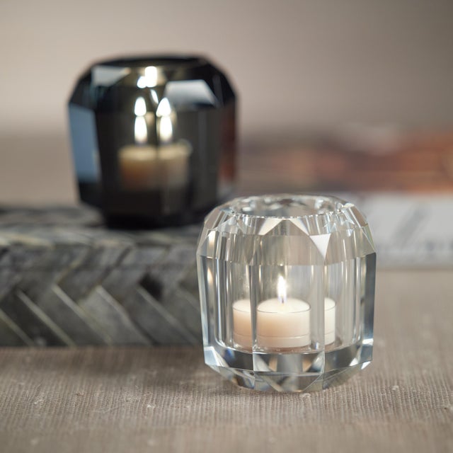 Contemporary Ruxley 3.25" Faceted Crystal Vase, Clear For Sale - Image 3 of 5