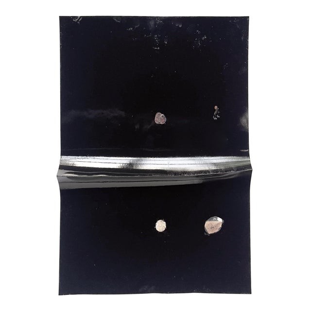 2020s Contemporary Abstract High Gloss Lacquer, Marinage/Paper "Black River #41" by Harald Kröner For Sale - Image 5 of 5