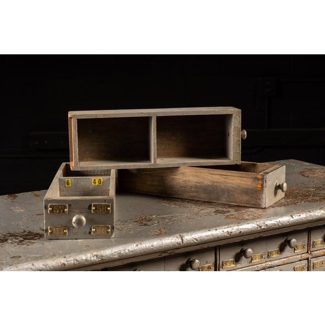 Metallic Industrial Hardware Cabinet For Sale In Chicago - Image 6 of 9