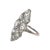 Antique Art Deco Platinum Diamond Filigree Cocktail Ring, Size 5 For Sale In New York - Image 6 of 8