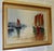 Original Signed Yachts in Harbour Oil Painting A desirable original decorative Oil on Canvas painting of Large Yachts and...
