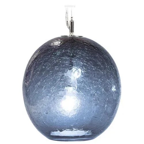 Tempo Solaris Pendant Light from the Boa Lantern Collection in Steel Blue For Sale - Image 4 of 4