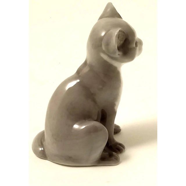 Figurative Super Rare Vintage B & G Copenhagen Cat Figurine For Sale - Image 3 of 5