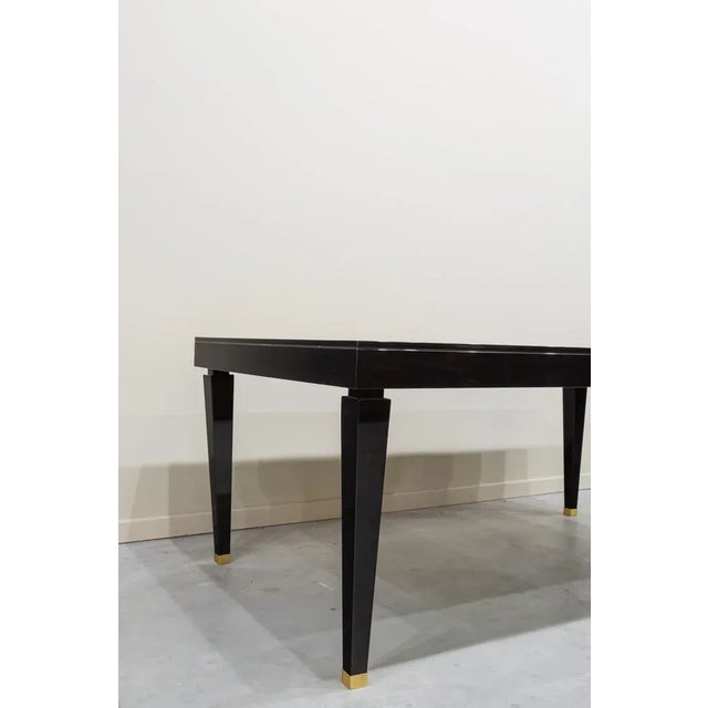 Wood Vintage Lacquered Wooden Dining Table, 2000s For Sale - Image 7 of 8