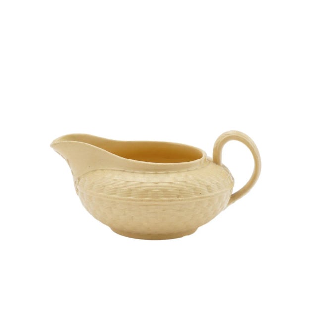 Caneware Creamer and Teapot by Wedgwood, C. 1817 For Sale - Image 12 of 12