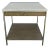 Organic Modern Wood and Marble Paxton Side Table For Sale