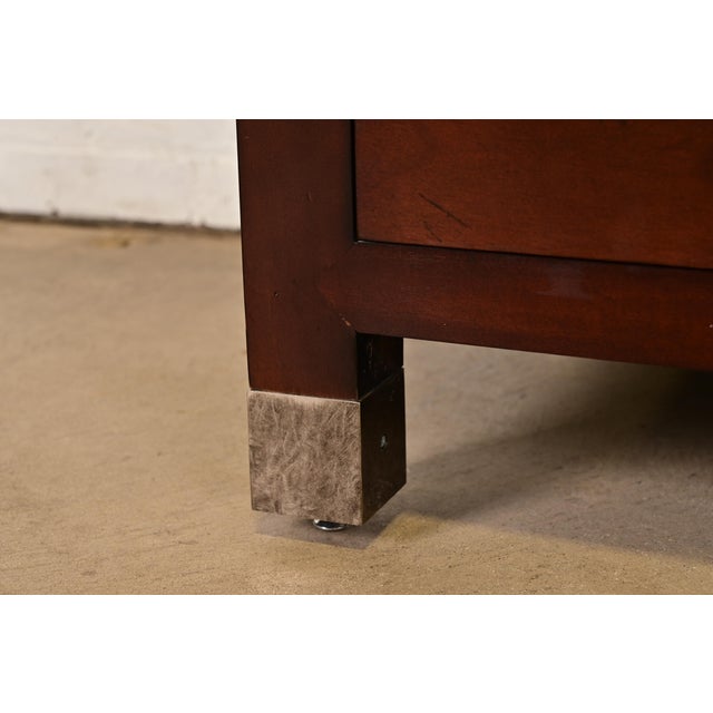 Late 20th Century Michael Taylor for Baker Furniture Hollywood Regency Chinoiserie Mahogany Sideboard Credenza For Sale - Image 10 of 15