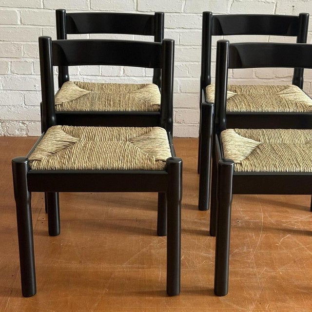 Wood Carimate Chairs by Vico Magistretti for Habitat, Set of 4 For Sale - Image 7 of 11