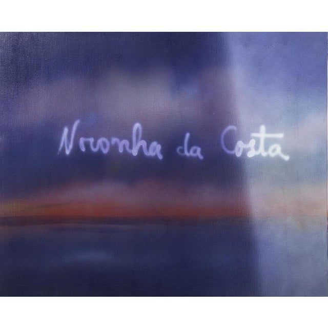 Noronha Da Costa, Composition, Ink on Canvas For Sale - Image 6 of 6