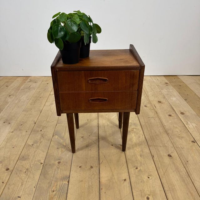 Vintage Danish Teak Bedside Table, 1960s For Sale - Image 4 of 10