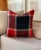 Early 20th Century Antique Plaid Carriage Blanket Pillow Cover - Reversible - 22" Square - For Sale - Image 5 of 7