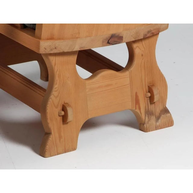 Brown Set of Armchairs in Pine and Boucle by Krogenæs, 1970s For Sale - Image 8 of 9