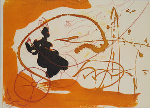 Salvador Dali, Le Char de Feu, Lithograph