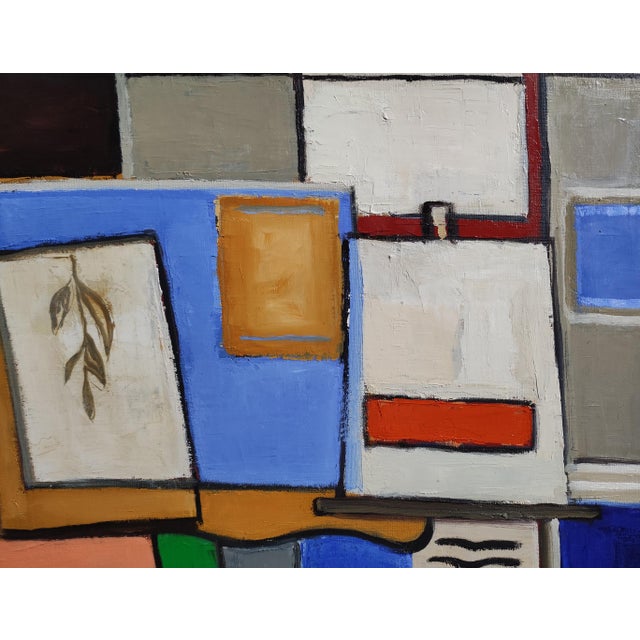 Paint Vie D'atelier, Abstract Studio, Contemporary, French, Framed by Sophie Dumont For Sale - Image 7 of 9