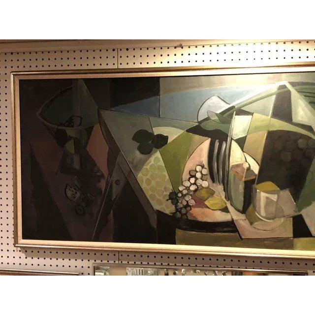 Mid-Century Modern Signed 1974 Oil Painting on Canvas, "Lemons in Low Key" by Sam Stetson For Sale - Image 3 of 11