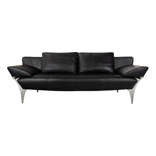1600 Three-Seater Sofa in Leather from Rolf Benz For Sale