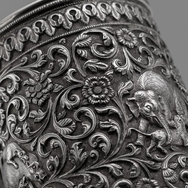 Antique Indian Kutch Silver Mug, 1890 For Sale - Image 14 of 18