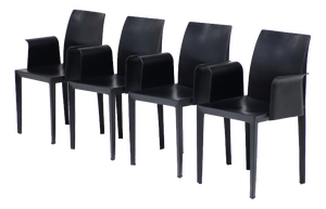 Lola Dining Chairs by Pierluigi Cerri for Poltrona Frau, Italy, 1990s, Set of 4