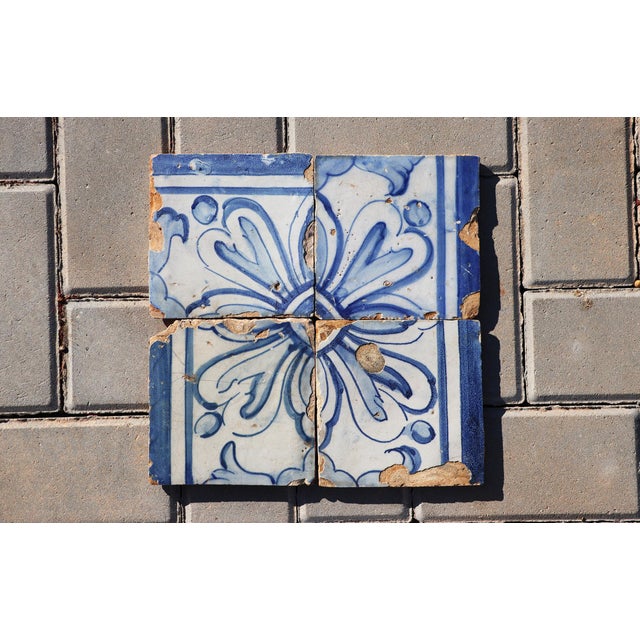 Circa: 18th Century. Country: Portugal. Material: Earthenware, Tin-glazed pottery. Item condition: Some chips and...