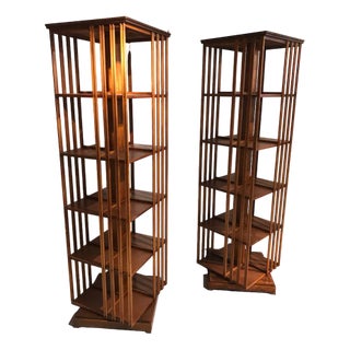 Library Bookshelves, 1960s, Set of 2 For Sale