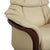 Animal Skin Eldorado Recliner in Cream Leather from Stressless For Sale - Image 7 of 17