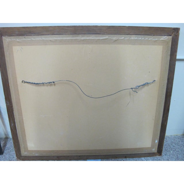 Gen Paul French Watercolor Ornate Gold Gilt Frame Abstract Painting Concert For Sale - Image 9 of 9