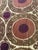 Mid-Century Modern Extra Large Brown Cotton Suzani With Round Medallions For Sale - Image 3 of 10