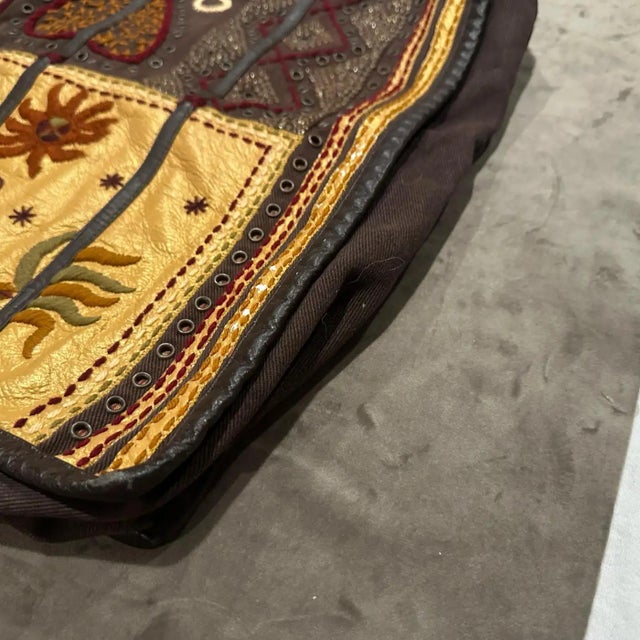 1990s Hippies Style Hand-Crafted Unique French Tote Bag by Jamin Puech For Sale - Image 12 of 15