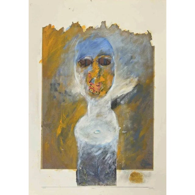 Totem is a painting artwork, realized by sergio barletta in 1991. Tempera and watercolor on cardboard. Hand-signed on the...