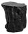Black Natural Form Rustic Modern Stump Stool / Side Table For Sale