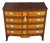 1990s Henkel Harris Mahogany & Flame Birch Inlaid Rogers Bowfront Dresser Chest For Sale
