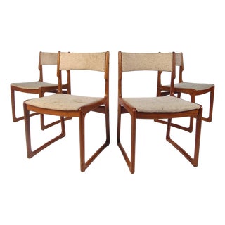 Late 20th Century Danish Modern Dining Chairs - 4 Pieces For Sale