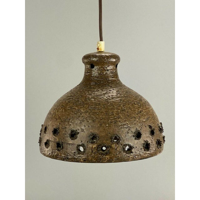 Mid-Century Danish Space Age Ceramic Lamp For Sale - Image 11 of 12