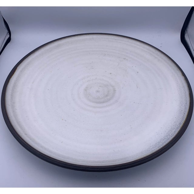 Otto and Vivika Heino Vivika & Otto Heino Museum Quality Studio Pottery Charger For Sale - Image 4 of 13