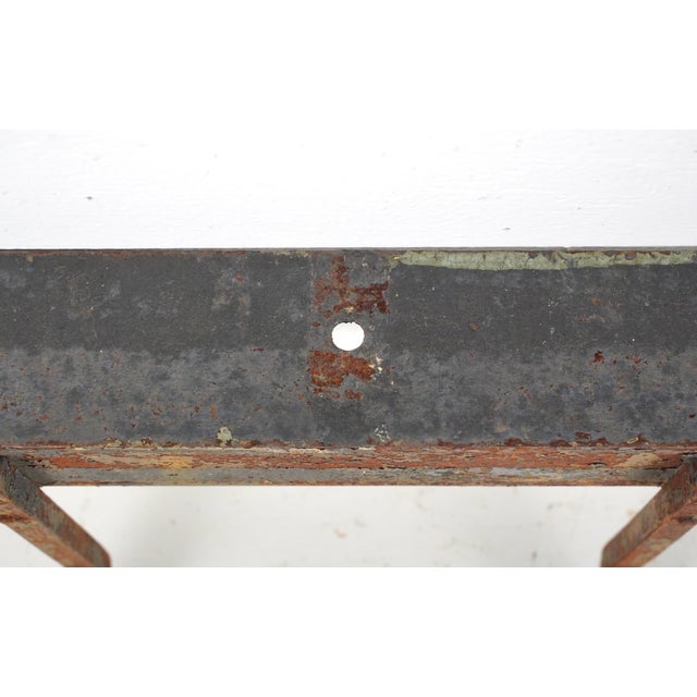 Antique Wrought Iron Industrial Peg Wall Rack For Sale - Image 4 of 6