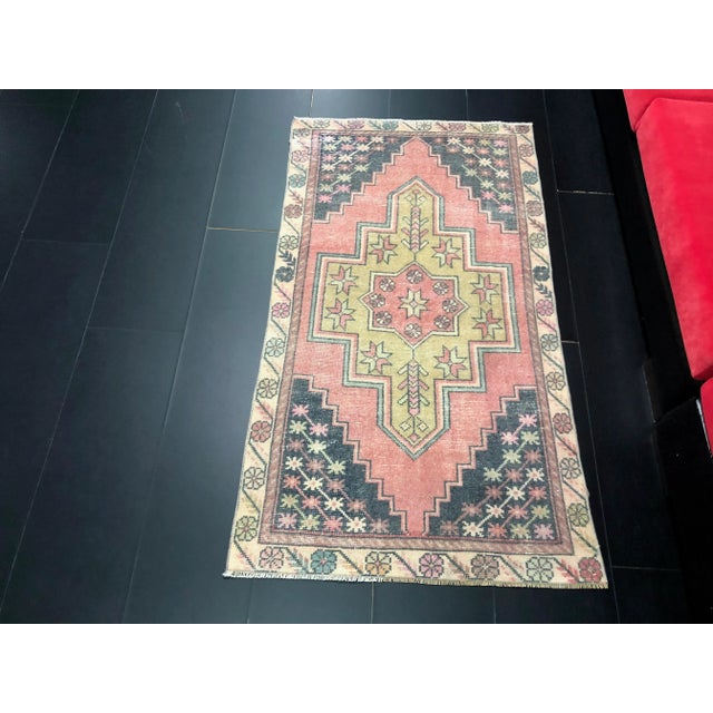 Handmade wool and cotton rug in Turkish Anatolia Carpet, Vintage Oushak Rug, Turkish Vintage Anatolian Rug, Handmade wool...