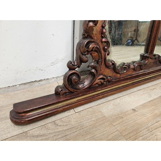 Early 20th Century Chippendale Wooden Mirror For Sale - Image 3 of 18
