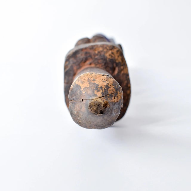 Early 20th Century Yoruba Shango Figure Wand Kneeling Nigeria For Sale - Image 12 of 12