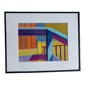 1990s American Abstract Watercolor