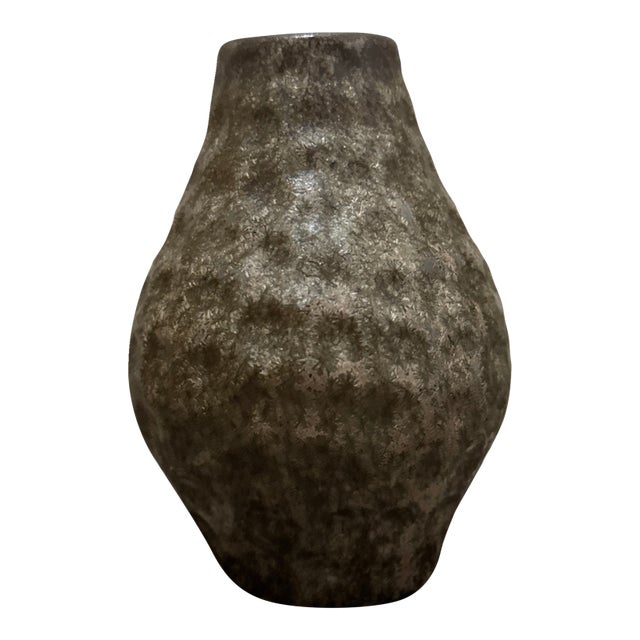 Vintage Hand Thrown Art Pottery With Hammered Look For Sale